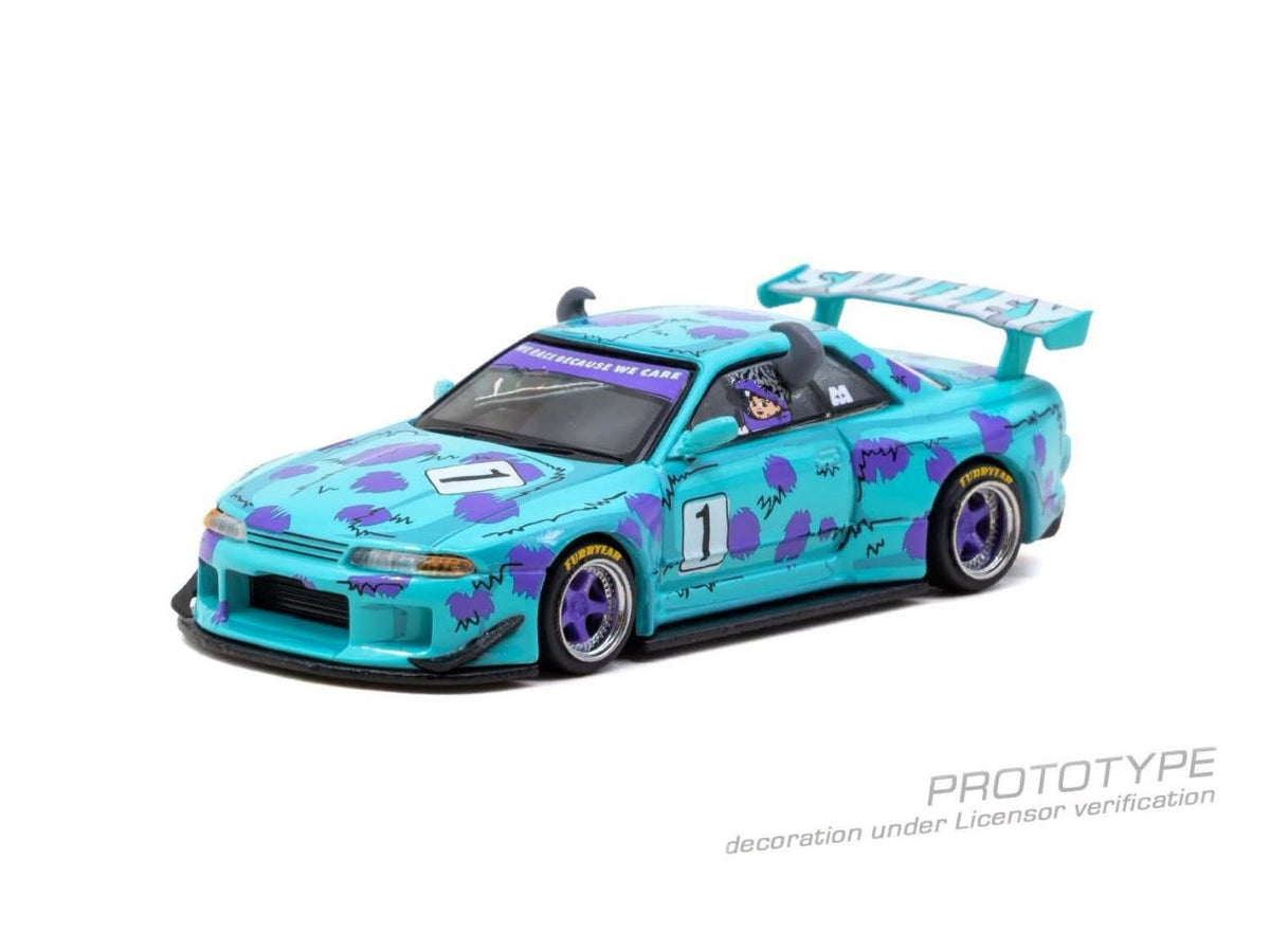 Tarmac Works 1:64 Skyline (R32) Widebody Designed by Jon Sibal *Sulley* Blue/Purple