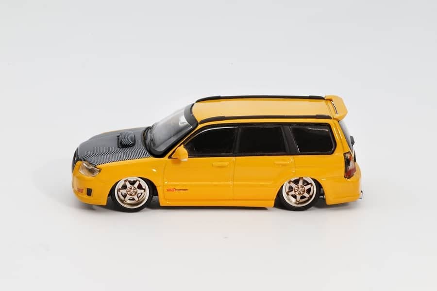 Shoom64 1:64 Diecast Subaru Forester Mk2 SG9 Yellow (SHOOM-093-010)