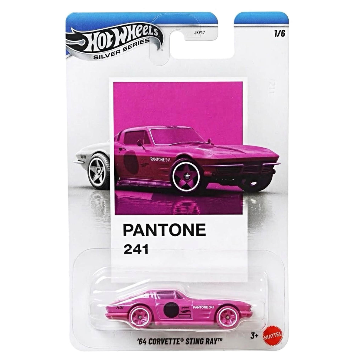 Hot Wheels 1:64 Pantone Mix 3 '64 Corvette Stingray 1/5 Silver Series