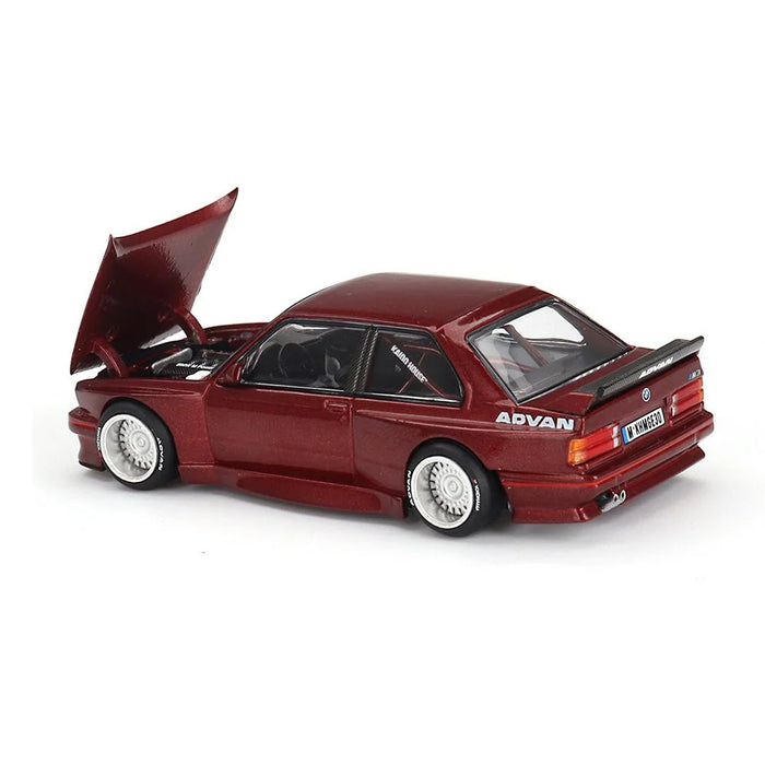 Kaido House x MiniGT 1:64 BMW M3 (E30) KAIDO GT V1 Calypso Red Metallic - KHMG162