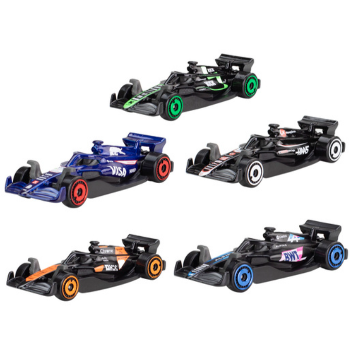 Hot Wheels 1:64 Formula 1 Vehicle 5 Pack