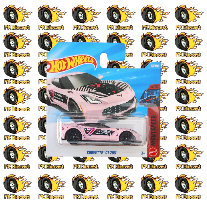Hot Wheels 1:64 Mainline Corvette C7 Z06 113/250 Nightspeed Short Card