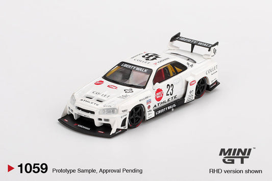 Mini GT 1:64 Nissan LB-ER34 Super Silhouette ATHLETE/COLLET #1059