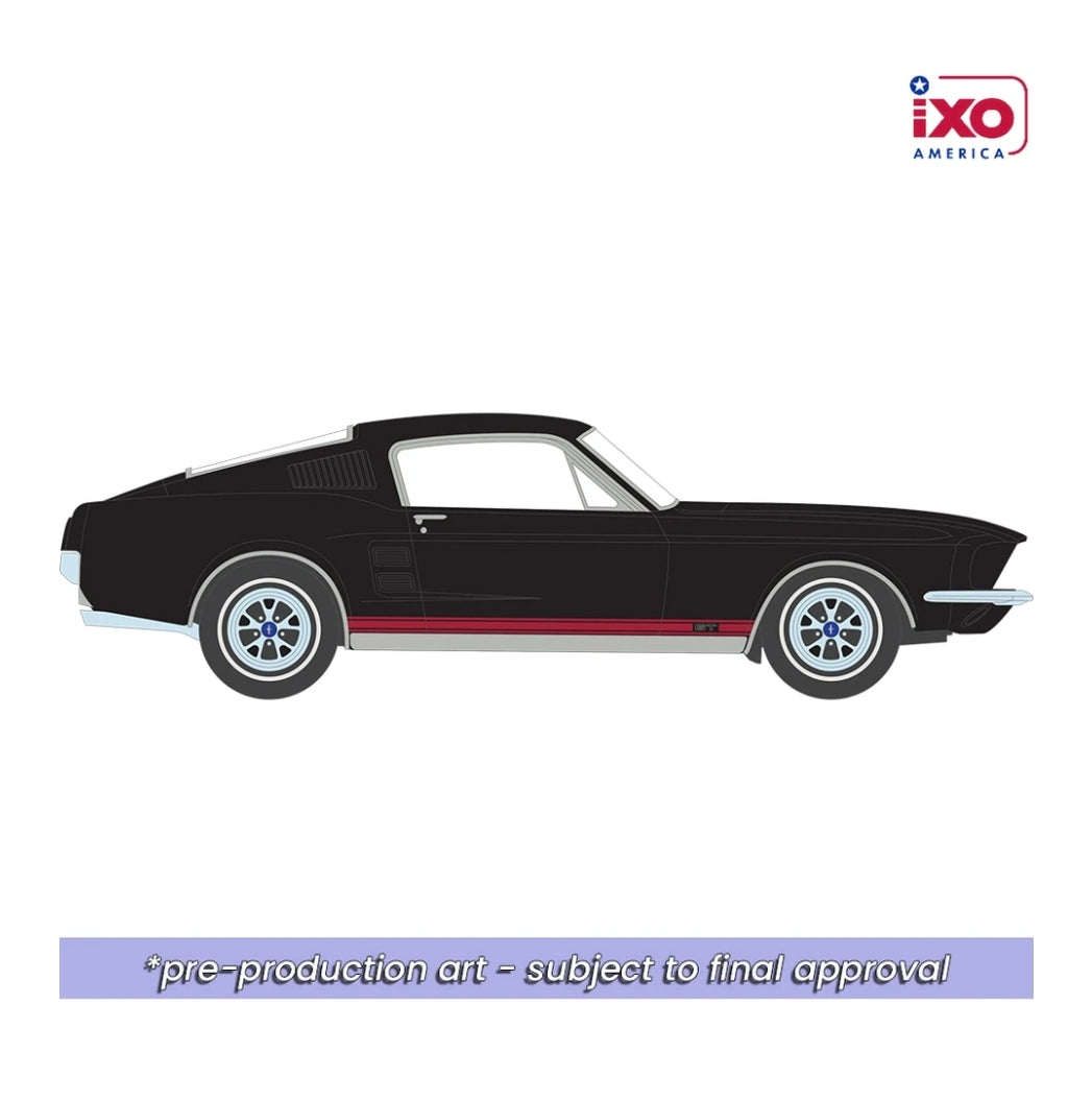 IXO America 1:64 1967 Ford Mustang GT Fastback Raven Black
