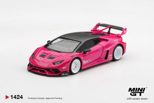 Mini GT 1:64 LB★WORKS Lamborghini Huracán GT Ruby Purple (LHD) #1424