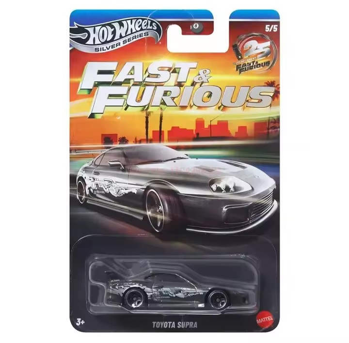 Hot Wheels 1:64 Silver Series Fast & Furious Silver Bodies Set of 5