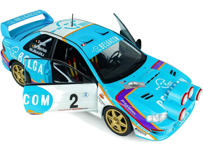Solido 1:18 Subaru Impreza S5 WRC99 Green Belgium Ypres Westhoek Rally 1998 #2