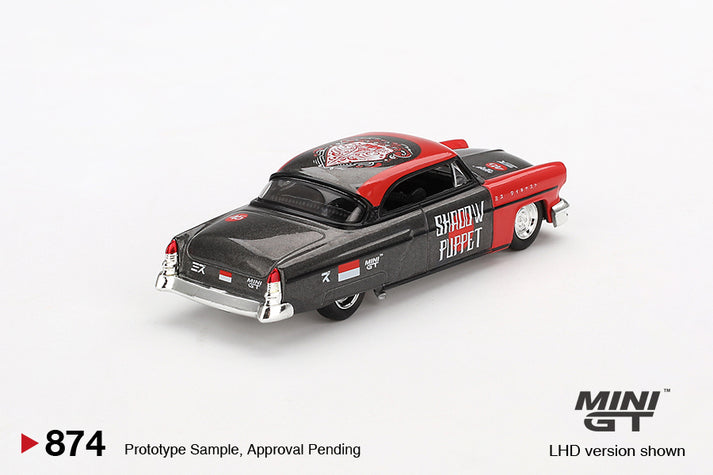Mini GT x Mizu 1:64 Lincoln Capri Hot Rod 1954 Shadow Puppet Blister Packaging