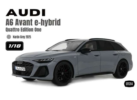 Ottomobile 1:18 2025 Audi A6 Avant E-Hybrid Quattro Edition One Nardo Grey *Resin Series