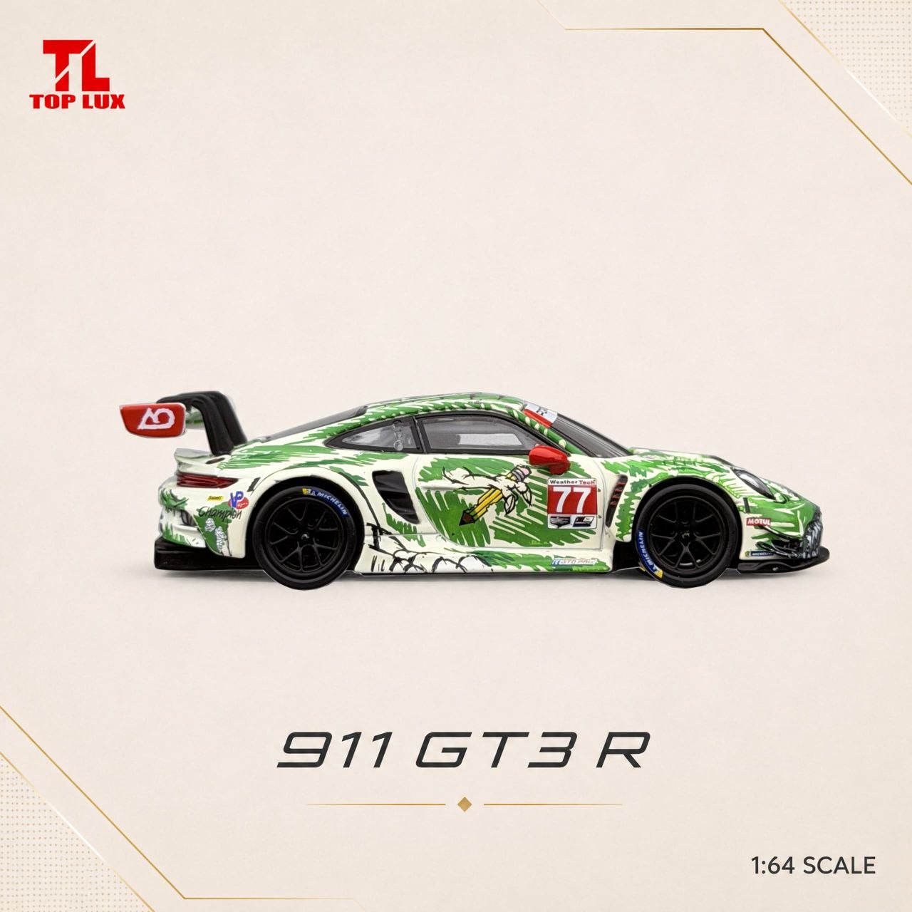 Top Lux 1:64 Diecast 911 GT3 R