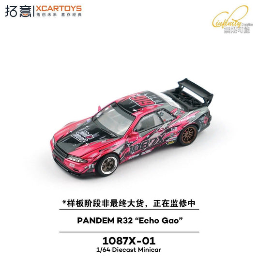XCARTOYS 1:64 XCARTOYS Pandem R32 *Echo Gao* Pink/Black