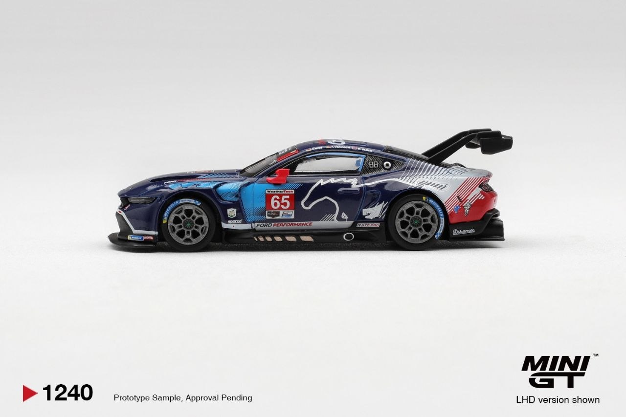 Mini GT 1:64 Ford Mustang GT3 #65 Ford Multimatic Motorsports 2025 IMSA Daytona 24 Hrs Winner #1240