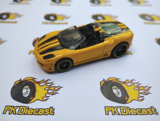Hot Wheels 2009 Ferrari F430 Spider Yellow Loose