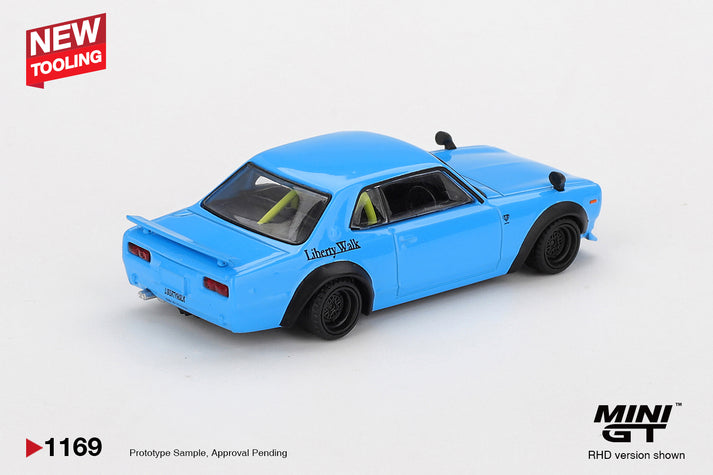 Mini GT 1:64 Nissan LB★Works HAKOSUKA Baby Blue #1169