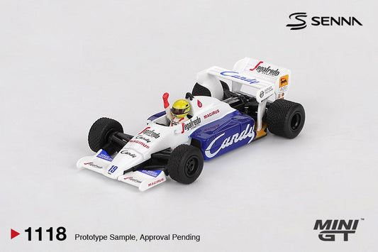 Mini GT 1:64 Toleman TG184 #19 Ayrton Senna 1984 Monaco Grand Prix #1118