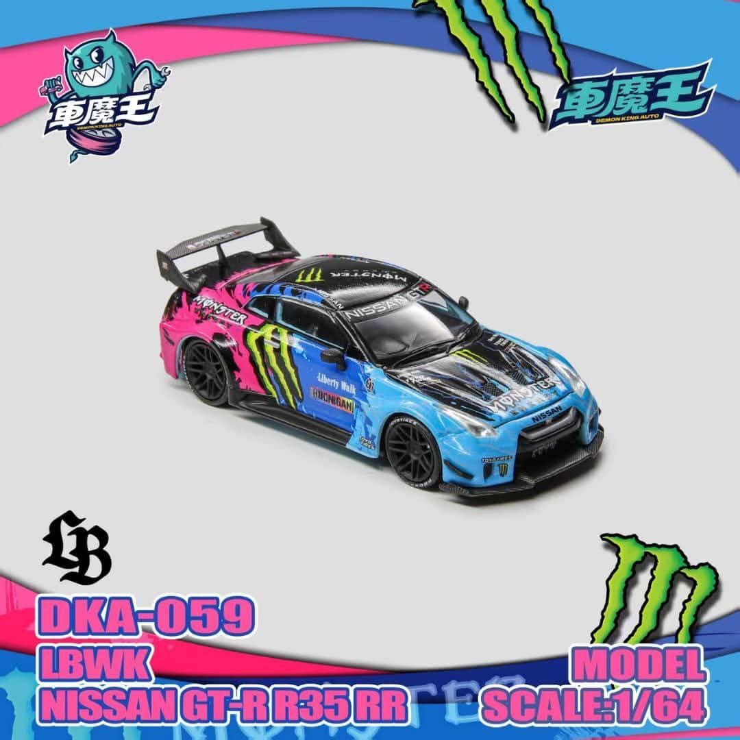 Demon King Auto 1:64 LBWK Nissan GT-R R35 RR Monster Livery