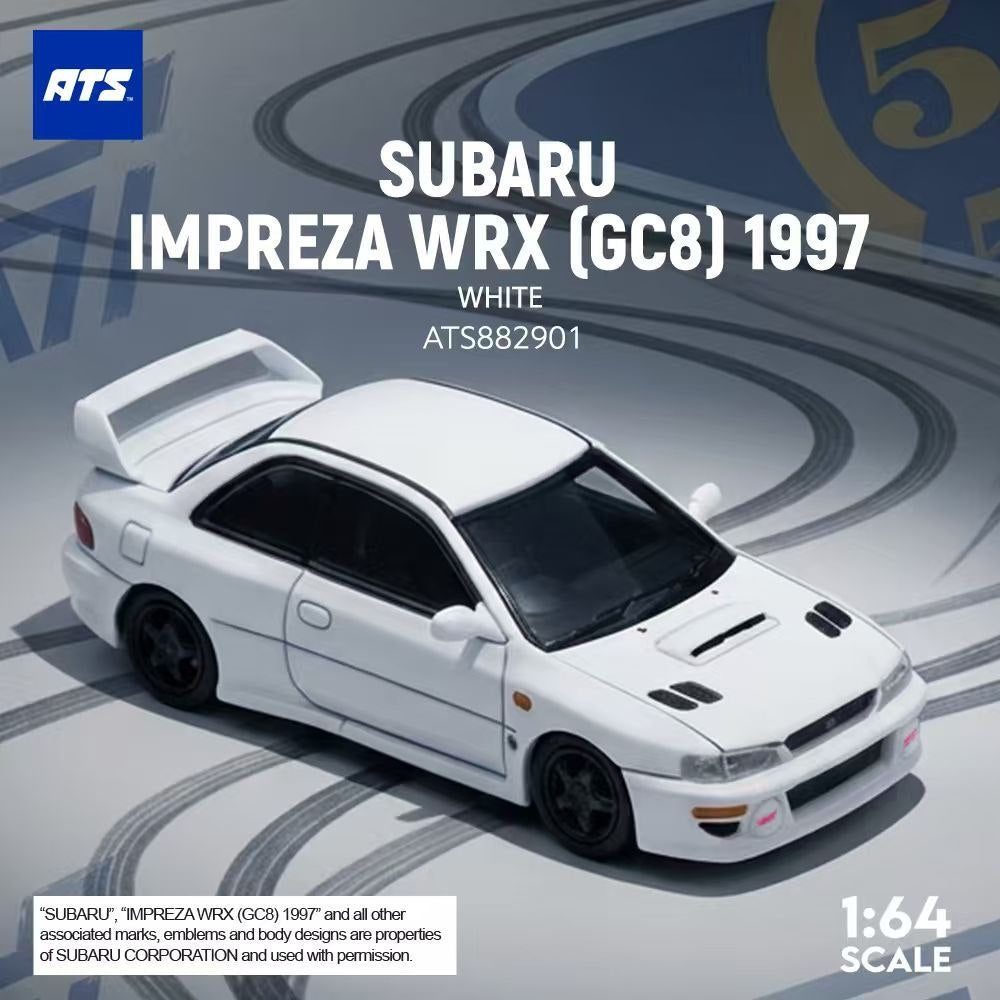 ATS 1:64 Diecast Model Subaru Impreza MK1 WRX GC8 Sedan