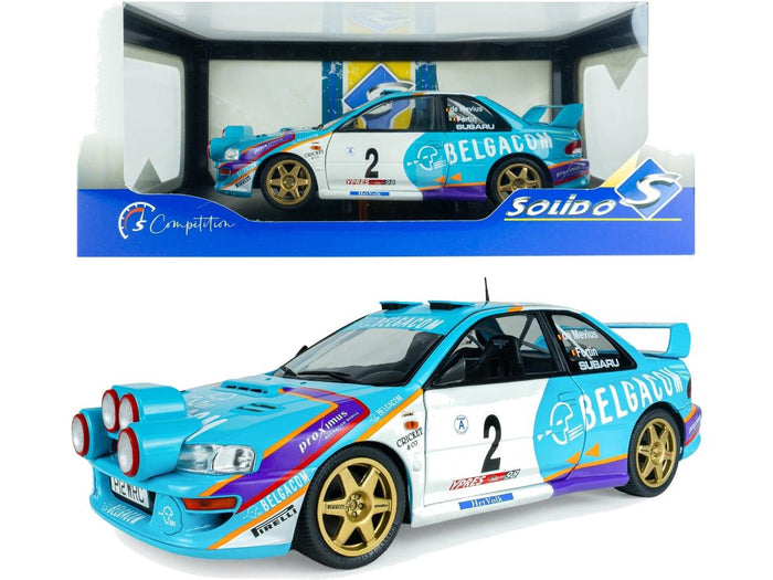 Solido 1:18 Subaru Impreza S5 WRC99 Green Belgium Ypres Westhoek Rally 1998 #2
