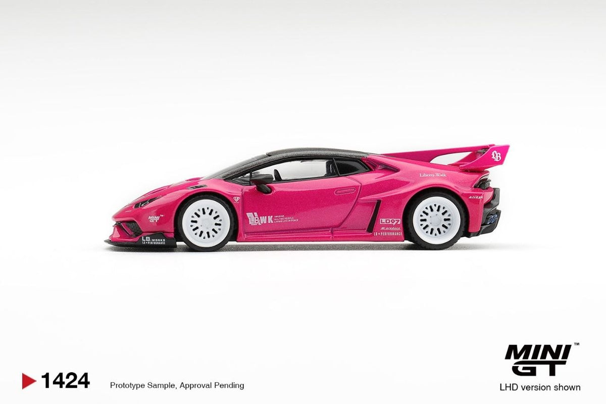 Mini GT 1:64 LB★WORKS Lamborghini Huracán GT Ruby Purple (LHD) #1424