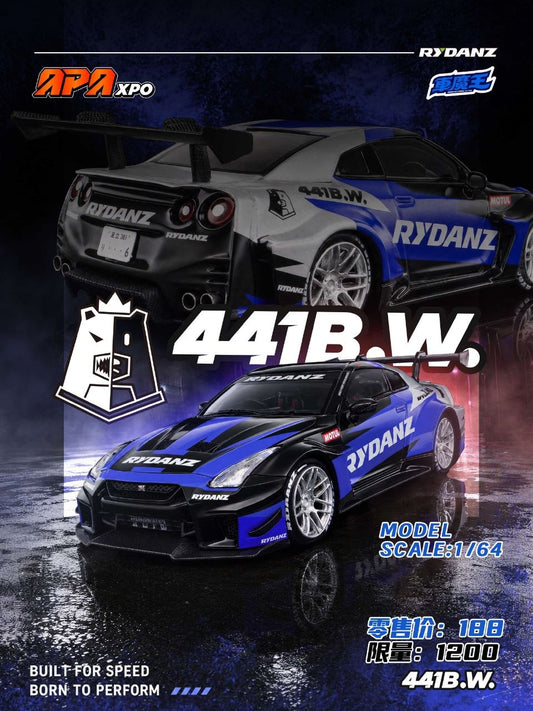 Demon King Auto 1:64 LB-Silhouette Works GT Nissan 35GT-RR Rydanz Livery APA XPO Foshan 2026