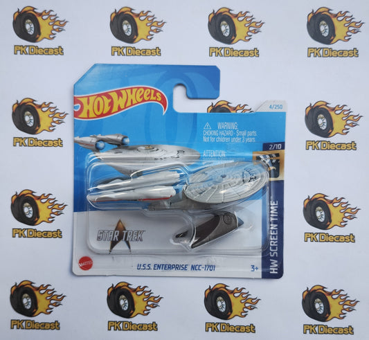 Hot Wheels 2024 U.S.S. ENTERPRISE NCC-1701 - HW Screen Time - 4/250 Short Card