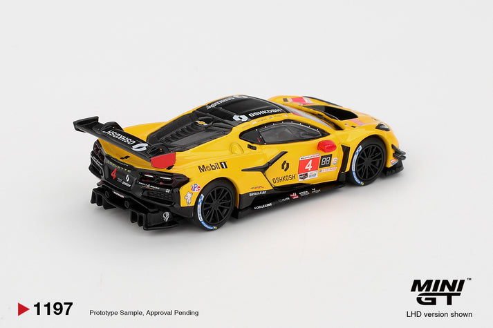 Mini GT 1:64 Chevrolet Corvette Z06 GT3.R #4 Corvette Racing by Pratt Miller Motorsports 2025 IMSA Daytona 24 Hrs #1197