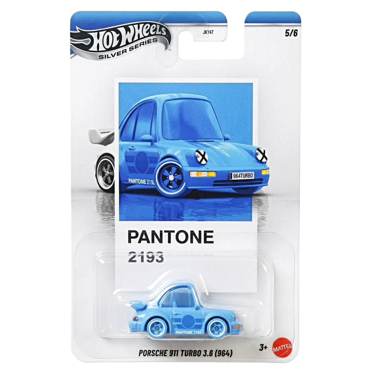 Hot Wheels 1:64 Pantone Mix 3 Porsche 911 Turbo 3.4 (964) 5/6 Silver Series