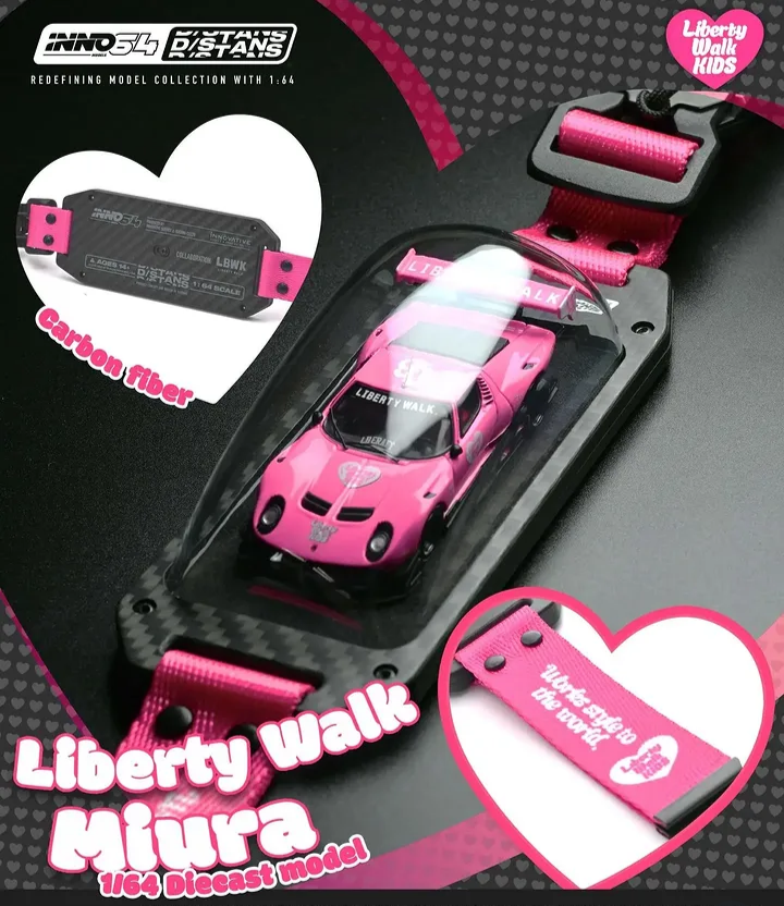 Inno64 LB-Silhouette WORKS Miura GT White/Pink