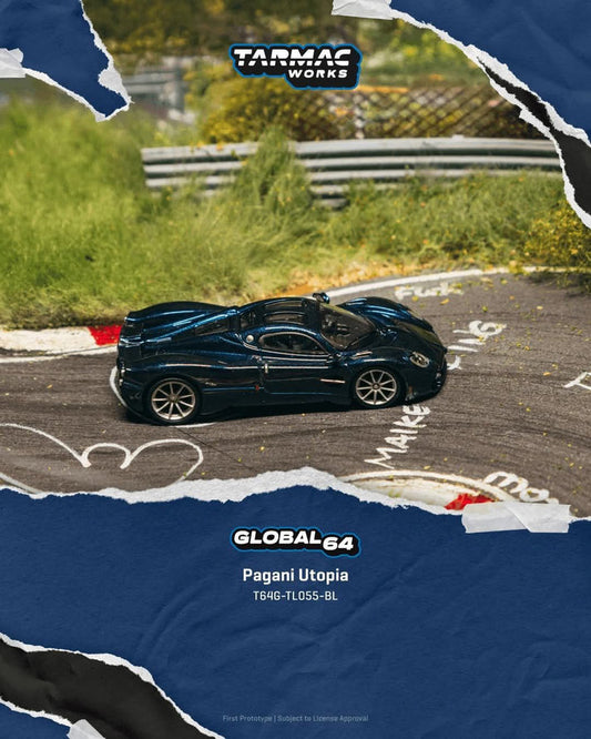 Tarmac Works 1:64 Pagani Utopia Blue Metallic