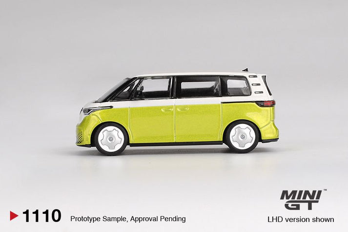 Mini GT 1:64 Volkswagen ID.BUZZ Candy White/Pomelo Yellow (RHD) #1110