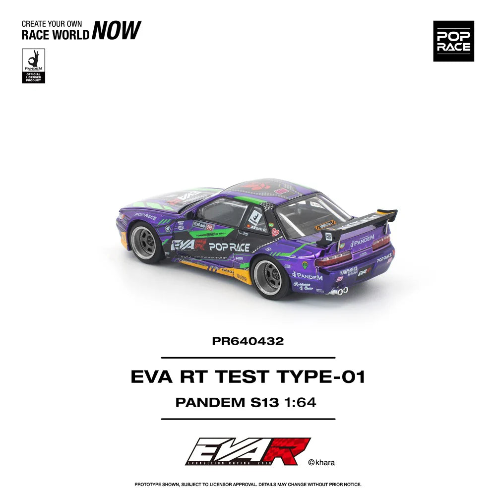 Pop Race 1:64 EVA RT Test Type-01 Pandem S13 PR64032
