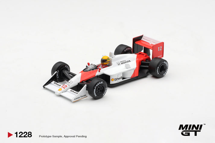 Mini GT 1:64 1988 McLaren MP4/4 #12 Ayrton Senna Canadian Grand Prix Winner #1228