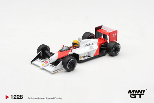 Mini GT 1:64 1988 McLaren MP4/4 #12 Ayrton Senna Canadian Grand Prix Winner #1228