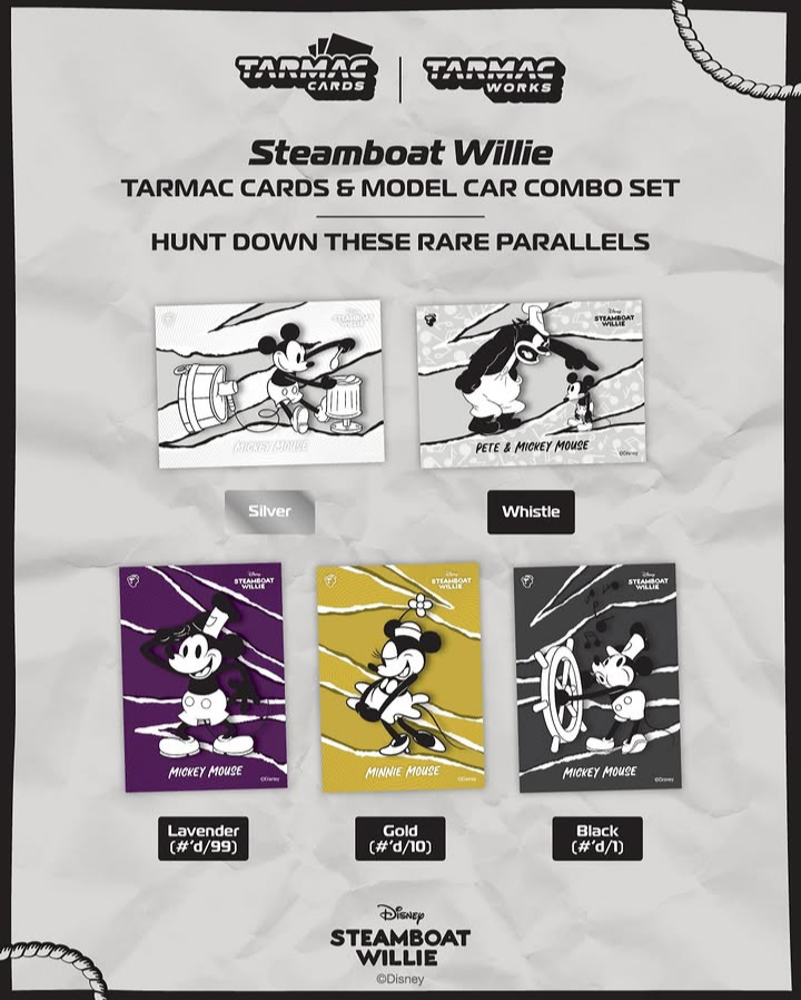 Tarmac Works 1:64 Toyota Sprinter Trueno AE86 Widebody by Jon Sibal *Mickey & Friends Steamboat Willie* White/Black