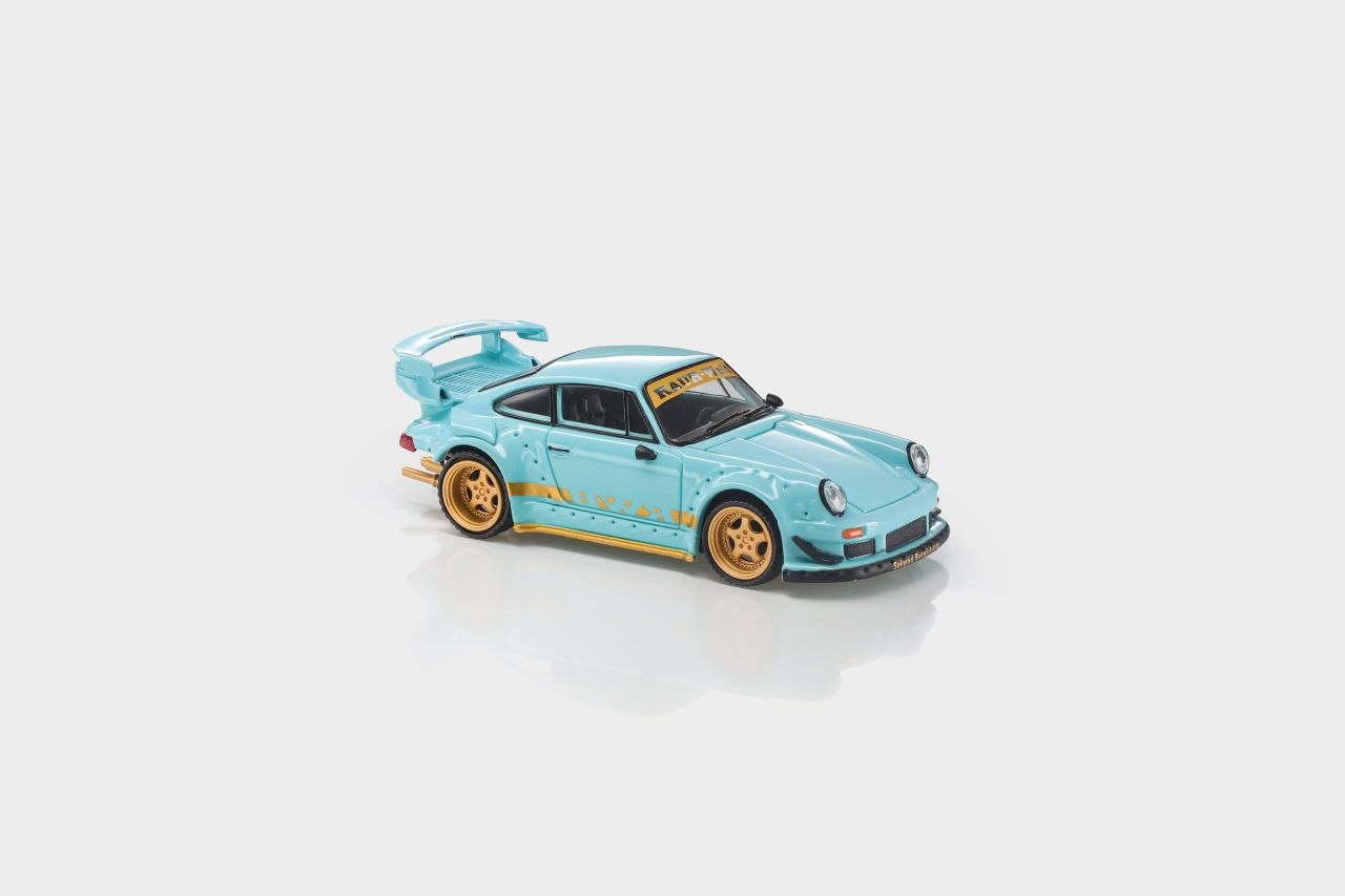 ModelModel 1:64 Diecast RWB930 GT Wing Tiffany Blue (MM64-RWB930-006)
*Blister Packaging*