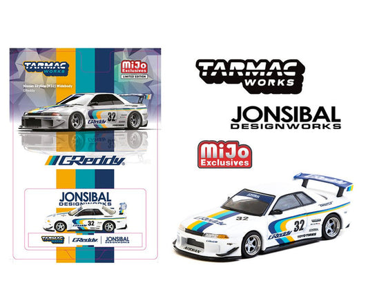 Tarmac Works 1:64 Nissan Skyline R32 Widebody JONSIBAL DESIGNWORKS Greddy Limited Edition Mijo Exclusives