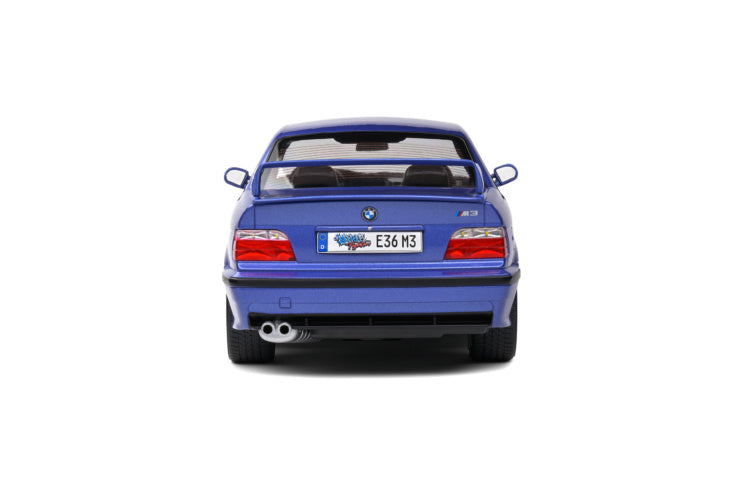 Solido 1:18 1996 BMW  M3 (E36) Coupe Solido Works Blue *Damaged Packaging*