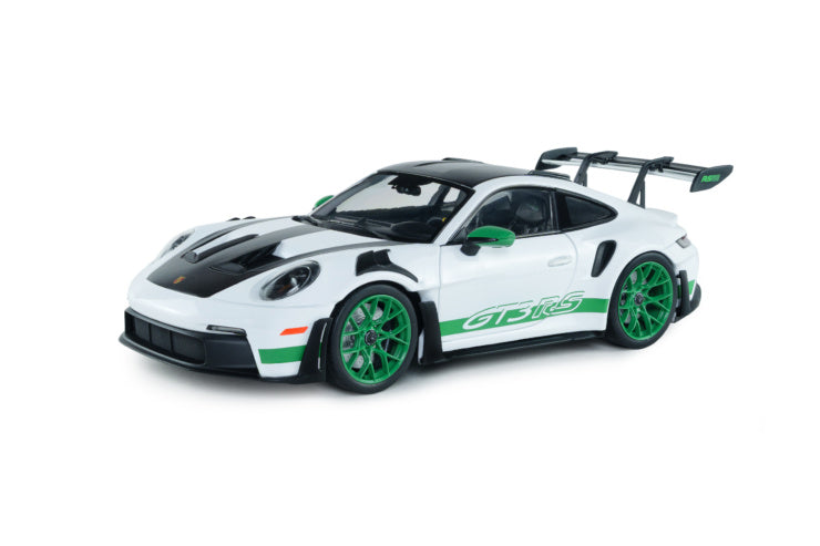 Solido 1:18 2024 Porsche 911 (992) GT3 RS tribute Carrera RS package White/Green *Damaged Packaging*