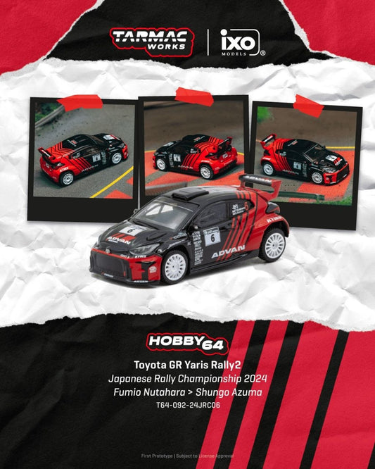 Tarmac Works 1:64 Toyota GR Yaris Rally2 Japanese Rally Championship 2024 Fumio Nutahara/Shungo Azum