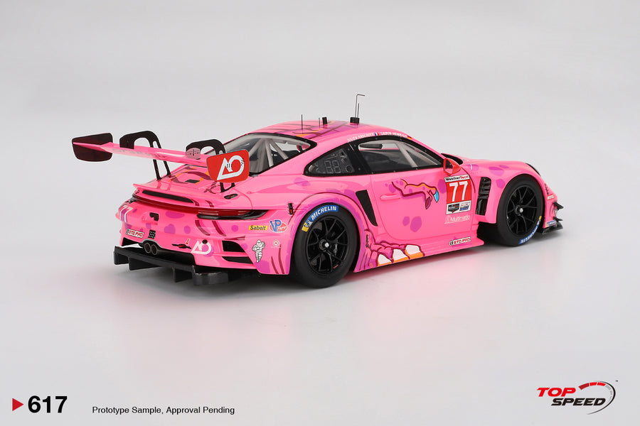 Top Speed 1:18 Porsche 911 GT3 R #77 AO Racing 2024 IMSA Road America TS0617