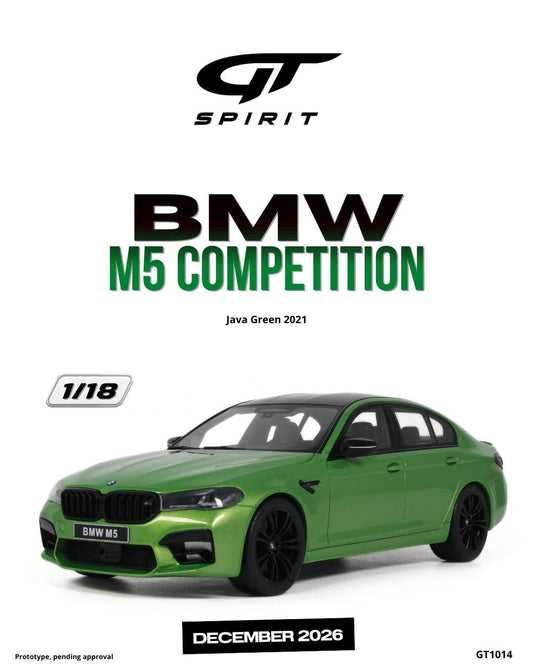 GT Spirit 1:18 2021 BMW M5 Competition *Resin Series* Java Green