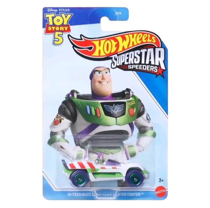 Hot Wheels 1:64 Toy Story 5 Hi-Tech Buzz Lightyear Later Crater Silver Series