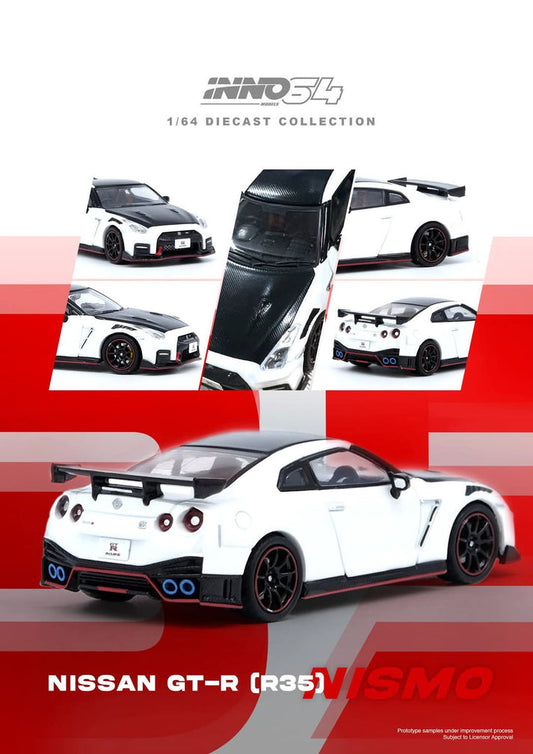 Inno64 Nissan GT-R (R35) NISMO White IN64-R35N-WHI