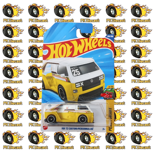 Hot Wheels 1:64 Mainline VW T3 Custom 200/250 Peak Pursuit Long Card *Damaged Card*