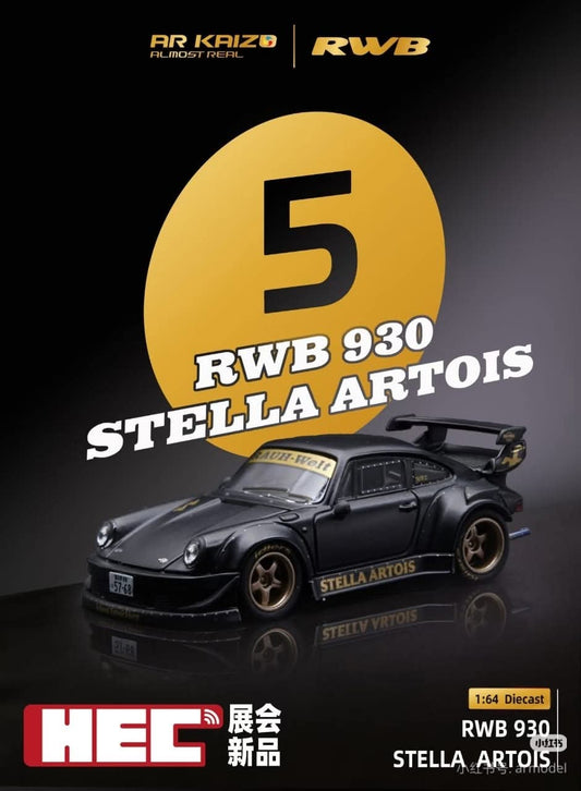 AR Kaizo x AR Box 1:64 Rauh-Welt Licensed Products - RWB930 GT Wing 2026 Beijing HEC Presentation Stella Artois (6K0000101)