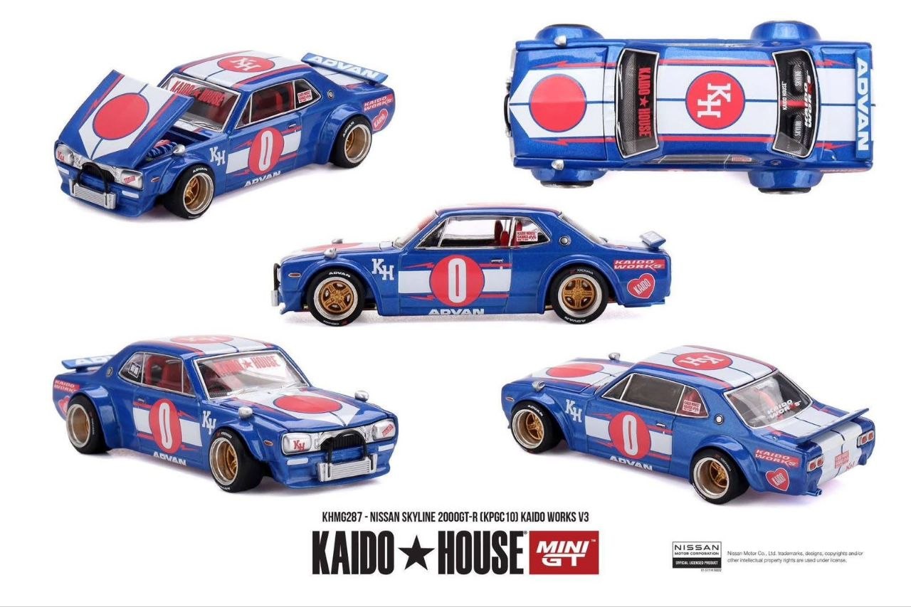Kaido House x Mini GT 1:64 Nissan Skyline 2000GT-R (KPGC10) Kaido Works