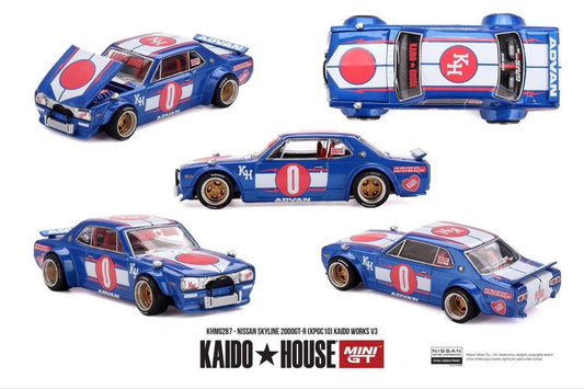 Kaido House x Mini GT 1:64 Nissan Skyline 2000GT-R (KPGC10) Kaido Works