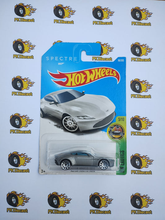 Hot Wheels 2015 Aston Martin DB10 Spectre 007 James Bond Long Card