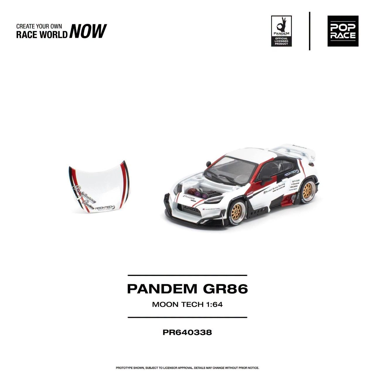 Pop Race 1:64 PANDEM GR 86 MOONTECH #0338