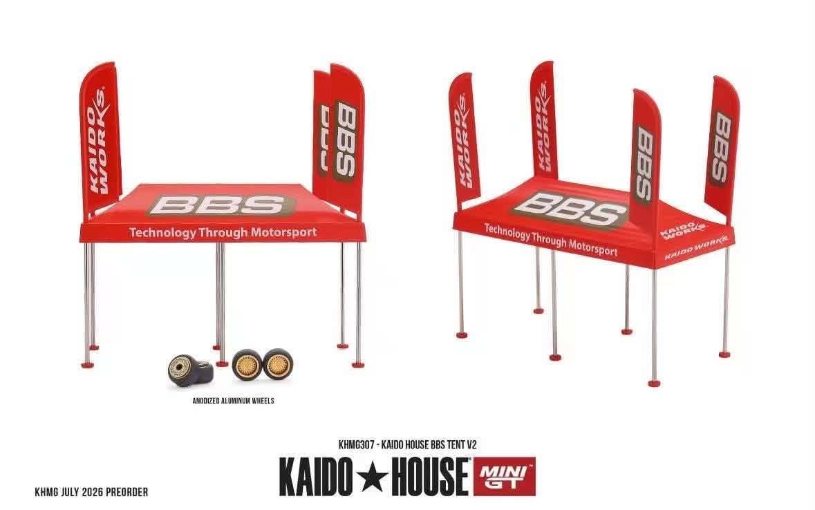 Kaido House x Mini GT 1:64 Kaido House BBS Tent V2